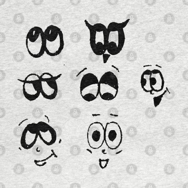 Funny design of eyes by artbyluko